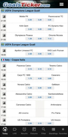 Livescore iPhone App